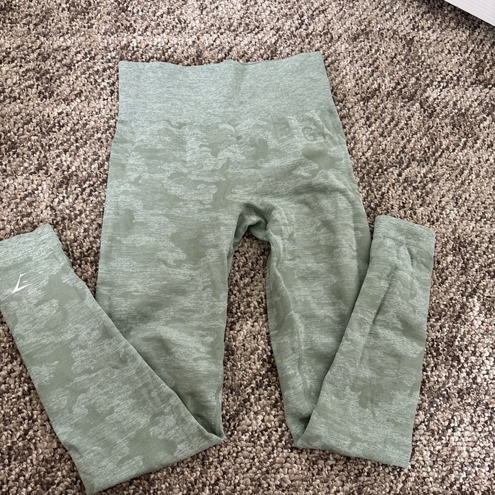 Gymshark Olive Camo Leggings